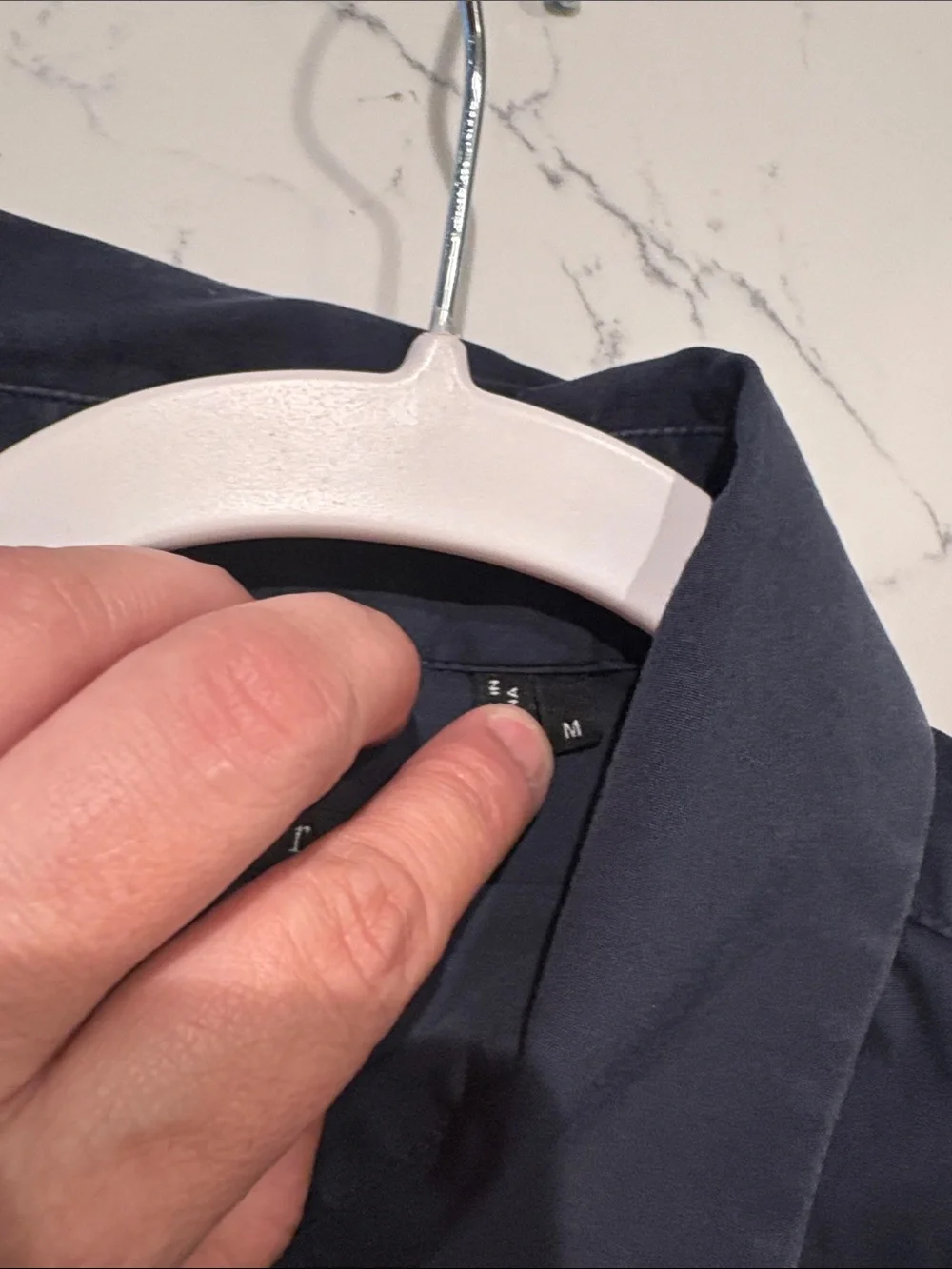 Theory Men’s Navy Dress Shirt